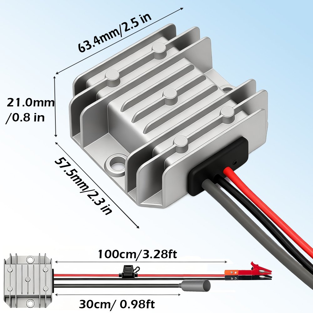 12V To 30V Starlink Mini Step Up Converter With Alligator Clip (B)