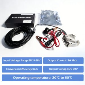 12V To 30V Starlink Mini Step Up Converter With Alligator Clip (D)