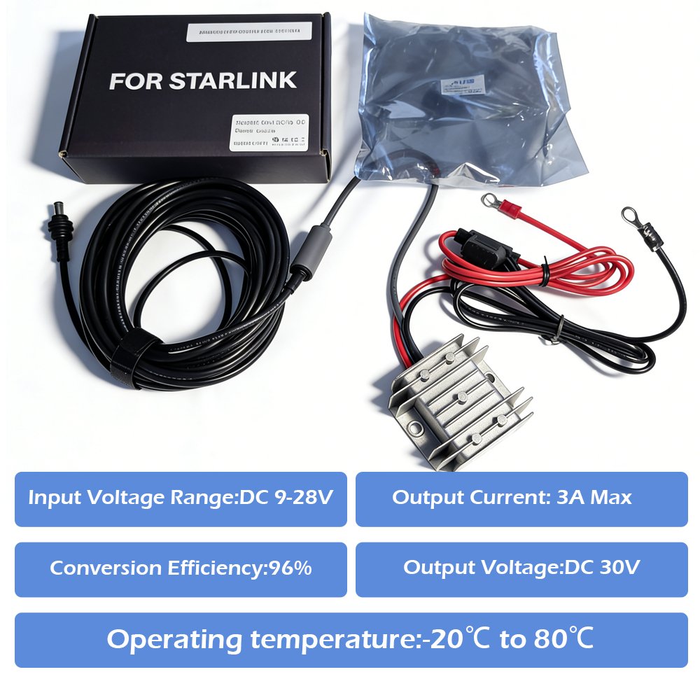 12V To 30V Starlink Mini Step Up Converter With Ring Connector (D)