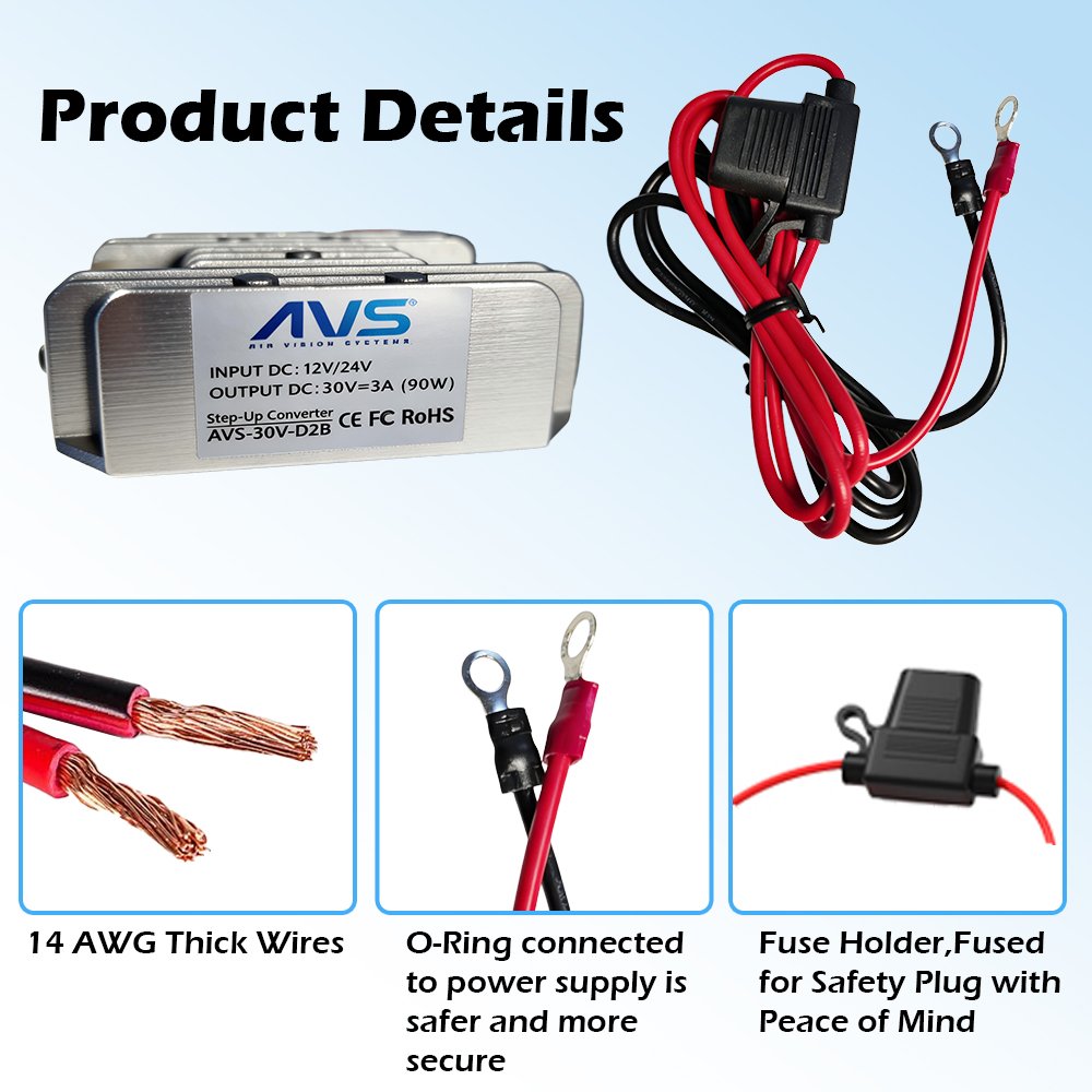 12V To 30V Starlink Mini Step Up Converter With Ring Connector (E)