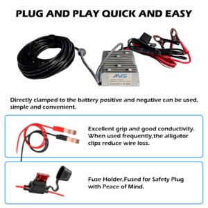 12V To 57V Starlink Gen 3 Step Up Converter With Alligator Clip (C)