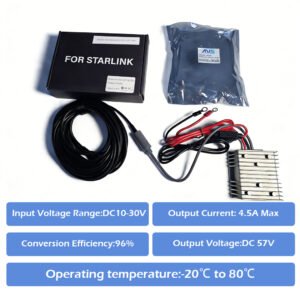 12V To 57V Starlink Gen 3 Step Up Converter With Ring Connector (D)