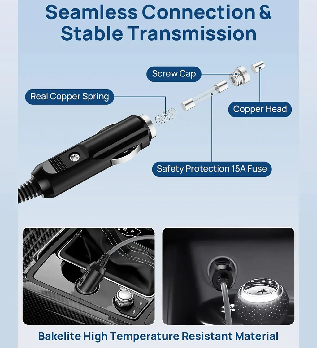 2M 3M 5M Starlink Mini 100W Car Charger One To One DC Cable Power Cord Compatible Mini 6