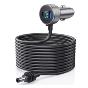 Car Cigarette Lighter To DC Cable With Digital Display 1