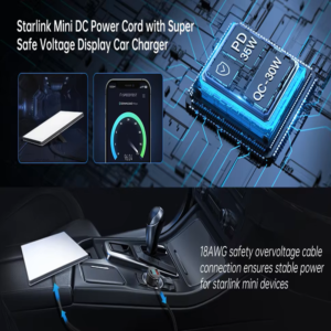 Car Cigarette Lighter To DC Cable With Digital Display 2