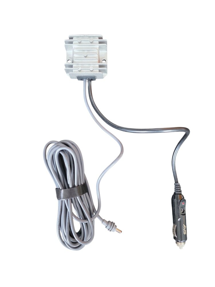 AVS Starlink Mini cigarette lighter to DC cable with external aluminium 105W step-up converter