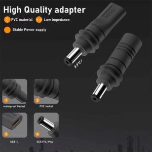 Mini DC Male To USB C Female Cable Adapter 6