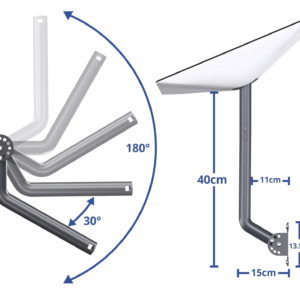 Mount Kit Gen 3 Flexible Wall Mount 30 Deg To 180 Deg