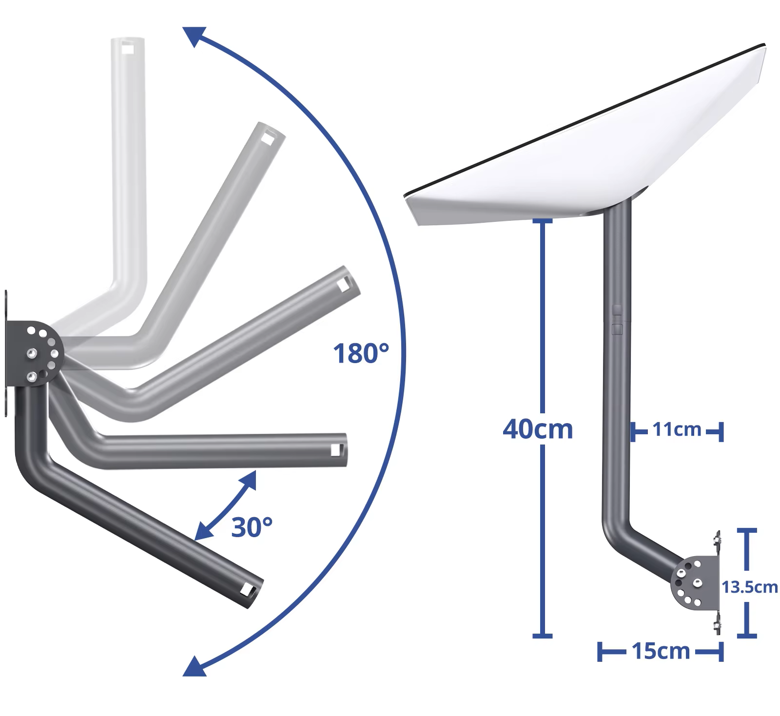 Mount Kit Gen 3 Flexible Wall Mount 30 Deg To 180 Deg