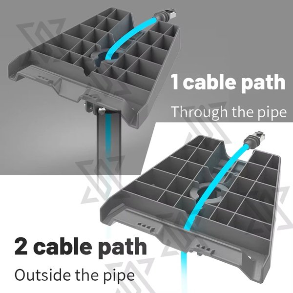 Starlink Gen 3 Pipe Mount Adapter Grey (5)