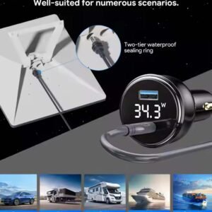 Starlink Mini 100W 2 In 1 Car Charger With 3M Type C To DC Cable  03