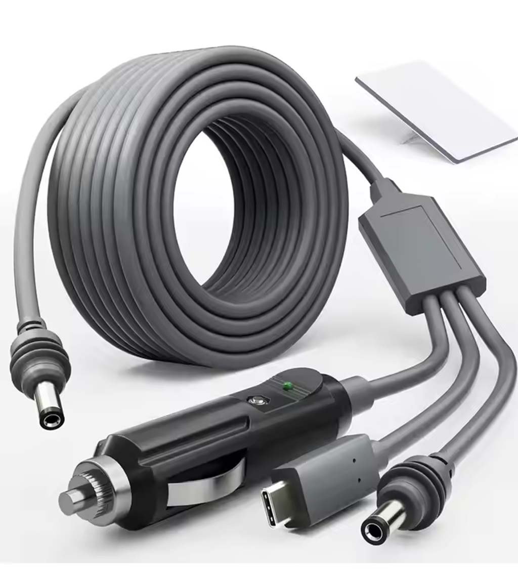 Starlink Mini 100W 3 In 1 Power Cord 3M5M Car Charger + DC + Type C To DC 01