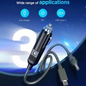 Starlink Mini 100W 3 In 1 Power Cord 3M5M Car Charger + DC + Type C To DC 04