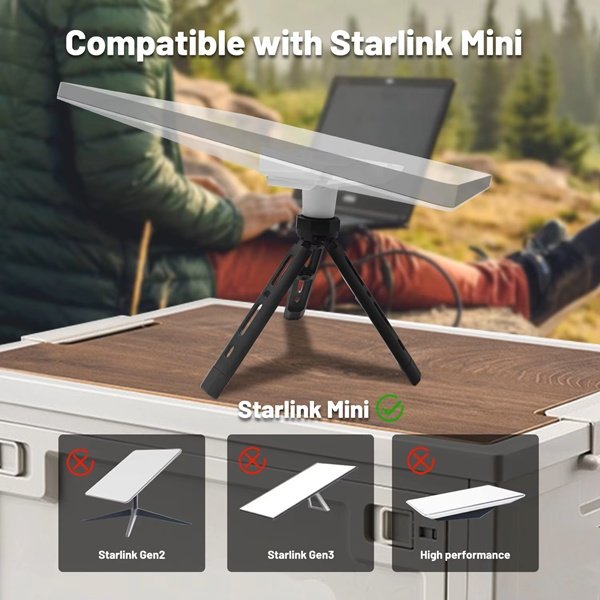 Starlink Mini Clip-In Tripod Adapter usage