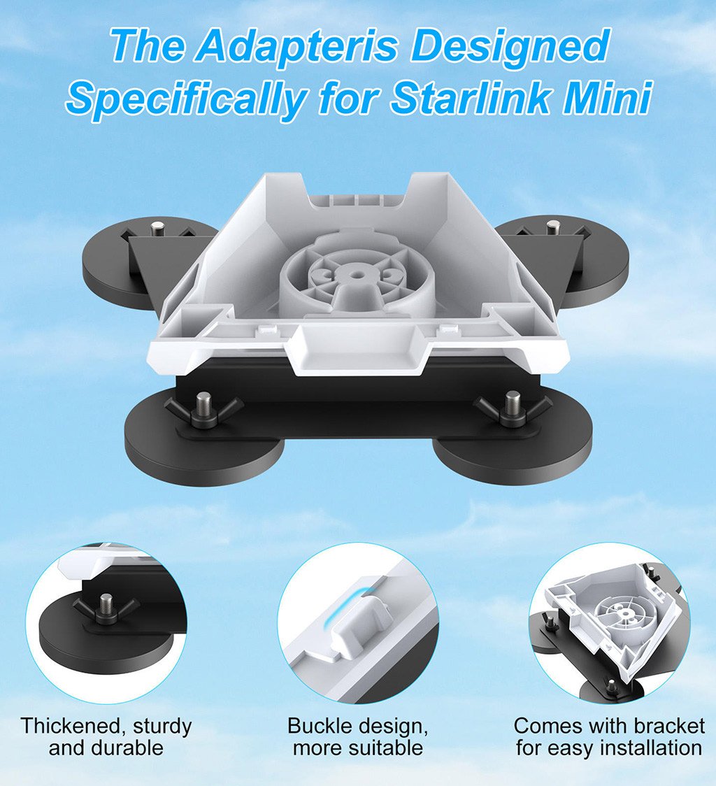Starlink Mini Magnetic Roof Car Mount Mounting Kit For Car RV Vans 3