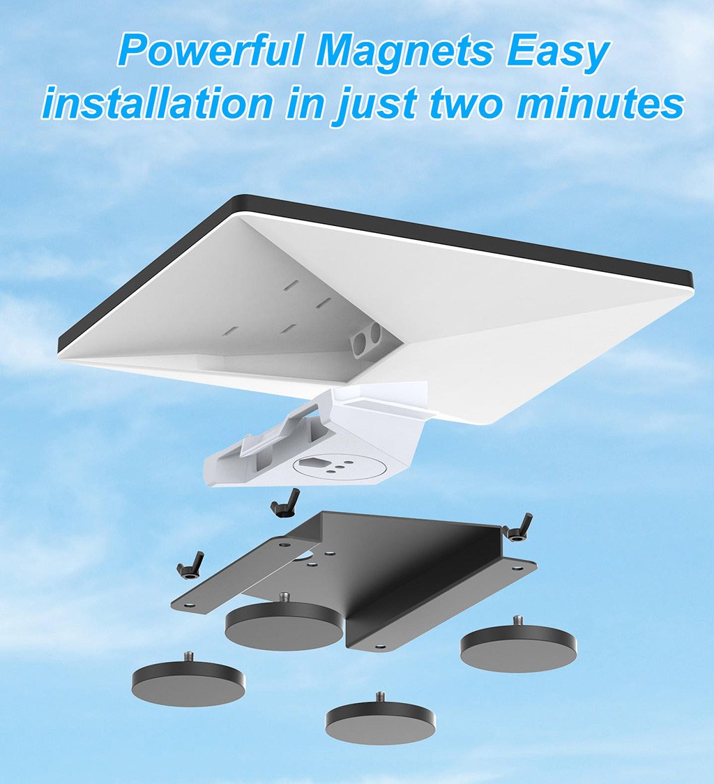 Starlink Mini Magnetic Roof Car Mount Mounting Kit For Car RV Vans 5
