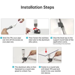 Starlink Mini Pipe Bracket Pole Adapte 03