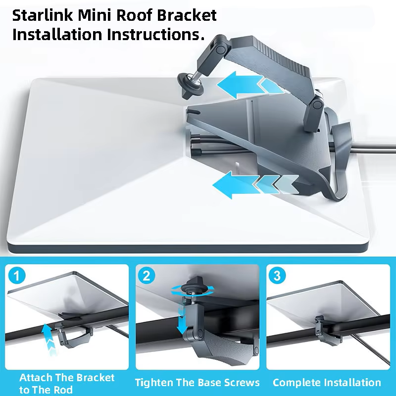 Starlink Mini Roof Rack Adapter installation instructions