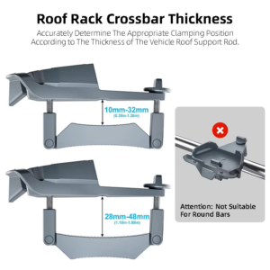 Starlink Mini Roof Rack Adapter roof rack crossbar thickness