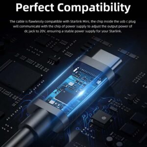 Starlink Mini USB C Cable With Power Indicator Light For 65W+ To 100W PD Source 03