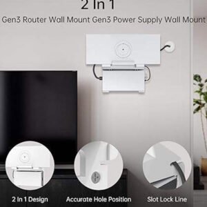 Starlink V3 2 In 1 Router And Power Supply Wall Mount Set Mounting Bracket 1