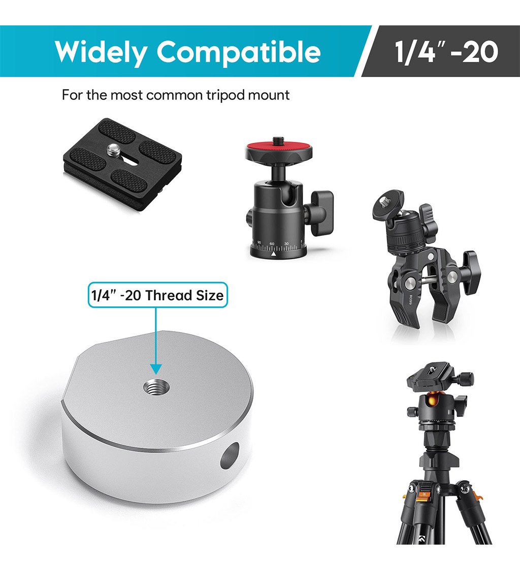 Starlink Mini Aluminium Alloy Tripod Mount Adapter With Quarter Inch – 20 Thread (for New Style Mini Pipe Adapter) 5