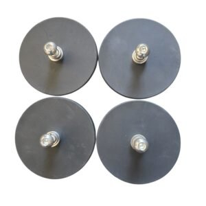 Air Vision Systems 88mm rubber-coated magnets with hex bolts fitted into female thread