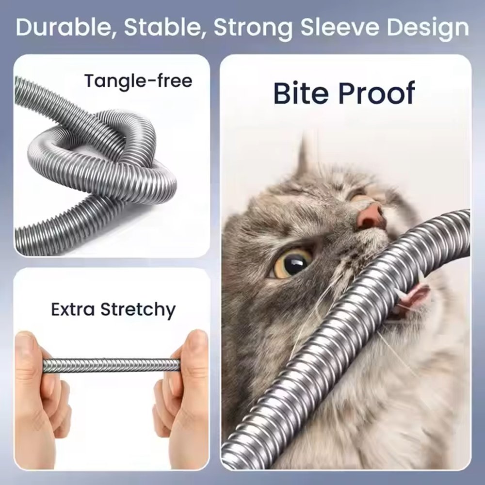 Air Vision Systems Starlink Gen 3 armored cable shown bite-proof and tangle-free